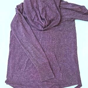 LuLaRoe Heathered Purple Amber Hoodie